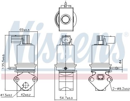 Клапан рециркуляции отходящих газов (EGR) NISSENS 98179 (фото 1)