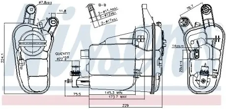 Бачок розширювальний NISSENS 996128