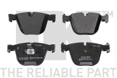 Тормозные колодки дисковые задние BMW E60/65/X5 (E70, F15),/X6 (E71, E72) 3.0-4.4 08- NK 221536