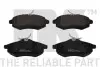 Колодки передні Citroen C2 C3 1.1 8V (LUC) NK 221950 (фото 1)