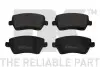 Тормозные колодки передние дисковые Dacia Dokker, Duster, Logan // Nissan Note // Renault Captur, Clio III, IV, Kangoo, Modus, Grand Modus 1.2-1.6 09.04- NK 222258 (фото 1)