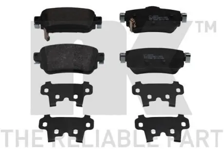 Гальмівні колодки дисковi задній Nissan Qashqai II Renault Kadjar 1.2-1.6D 11.13- NK 222273