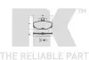К-кт задніх гальмівних колодок без датчика Ford /Scorpio/Escort/Granada/Sierra/ (82-01) NK 222517 (фото 1)
