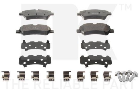 Гальмівні колодки дискові, комплект NK 222578