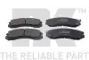 Тормозные колодки дисковые передние Mitsubishi Challenger/L400/Lancer Evolution/Montero Sport/Outlander/Pajero NK 223018 (фото 1)
