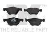 Комплект колодок передних Mercedes E-Series (W211)/SLK-Series (W170)/CLK-Series (W208)/E-Series (W210)/Chrysler Crossfire (95-09) NK 223331 (фото 1)