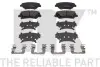 Гальмівні колодки диск.передні Hyundai i30, Kia Ceed,Rio III,Sorento II 1.1CRDi-2.4i 09- NK 223443 (фото 1)