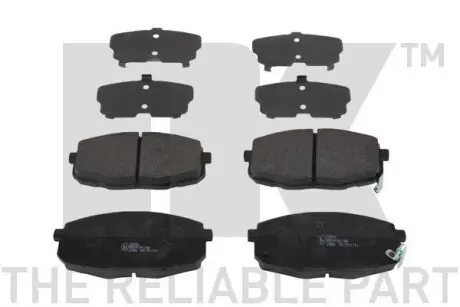 Комплект передніх гальмівних колодок Hyundai I30 Kia CeeD Renault Laguna 1.4-2.0Lpg 10.04- NK 223506