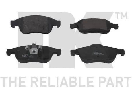 Гальмівні колодки дискові передні Renault Megane 1.9 dCi 08-/Renault Duster 10- (+ ABS) NK 223969