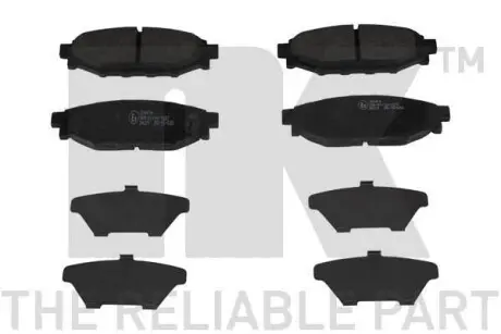 Гальмівні колодки дискові задні Subaru Legacy IV 2,0/2,5 03- NK 224414