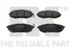 Комплект передних тормозных колодок Chevrolet Epica 05- NK 225014 (фото 1)