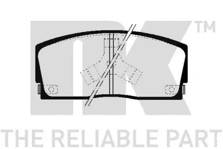 Тормозные колодки передние дисковые с АВS GEELY CK 5В-1-5 NK 225104