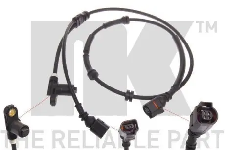 Датчик ABS задний правый VW Sharan 1.8-2.8 95-10 FORD Galaxy 1.9-2.8 95-06 SEAT Alhambra1.8-2.8 96-10 NK 292528