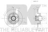 (Coated) Диск гальмівний задній (з підшипником) 260x86,2 Renault Fluence, Megane III, CC, 08- NK 313973 (фото 3)