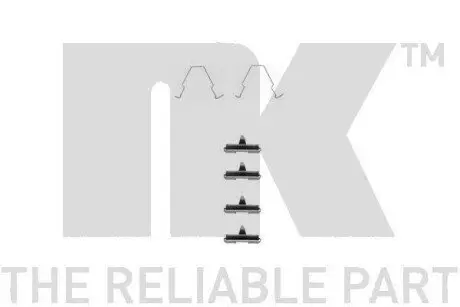 Комплект приладдя, Накладка дискового гальма NK 7932270