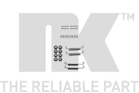 Комплект монтажний гальмівних колодок NK 7935893