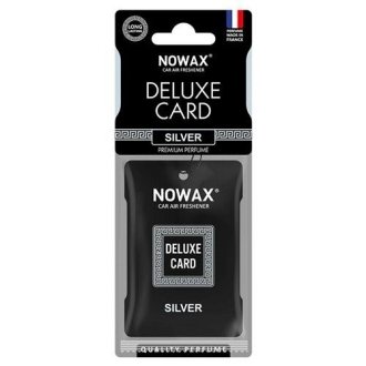 Ароматизатор целлюлозный (на зеркало) серия Delux Card - Silver NOWAX NX07732 (фото 1)