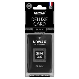 Ароматизатор целлюлозный (на зеркало) серия Delux Card - Black NOWAX NX07733