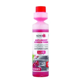 Жидкость концентрированная летняя в бачок омывателя 1:100 (вишня) 250 ml NOWAX NX25225