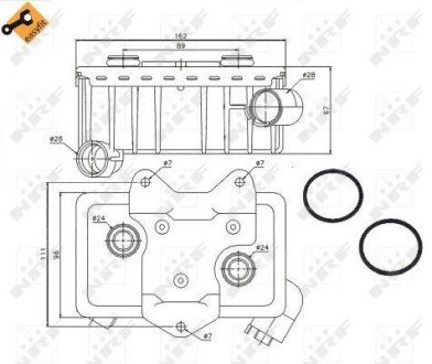 Радіатор оливний NRF 31181