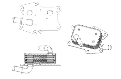 Радиатор масляный MB C-class (W204/W205)/E-class (W212/W213) 08-21 (теплообменник) NRF 31830