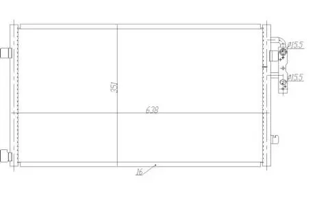 Радиатор кондиционера NRF 350467