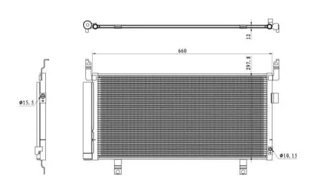 Радиатор кондиционера NRF 350468