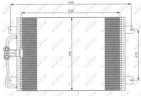 Радiатор кондицiонера RENAULT Megane NRF 35832