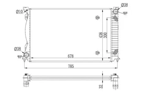 Радіатор охолодження NRF 53023