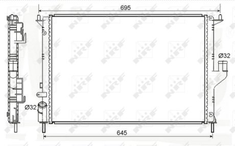 Радiатор охолодження NRF 53118A