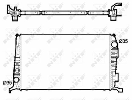 Радіатор охолодження Renault Duster 1.5 DCI 10- NRF 53138