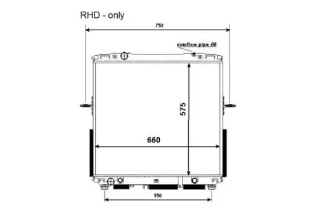 Радіатор охолодження NRF 53368