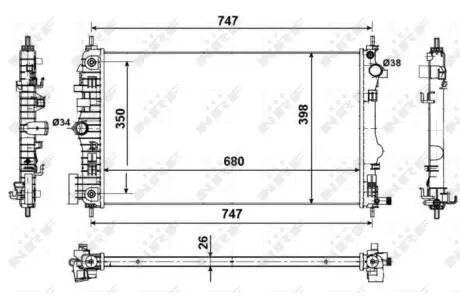 Радіатор охолодження NRF 53775