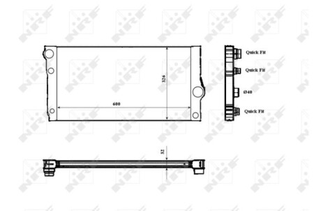 Радиатор охлаждения NRF 53817