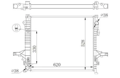 Радіатор NRF 550019