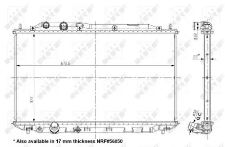 Радіатор охолодження NRF 56049