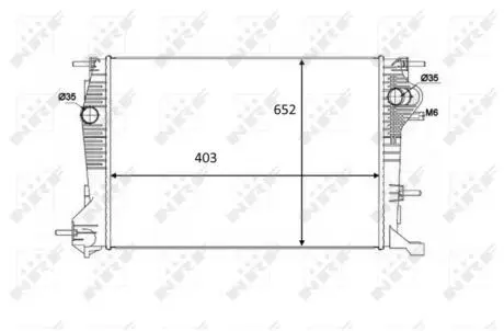 Радіатор охолодження NRF 58488