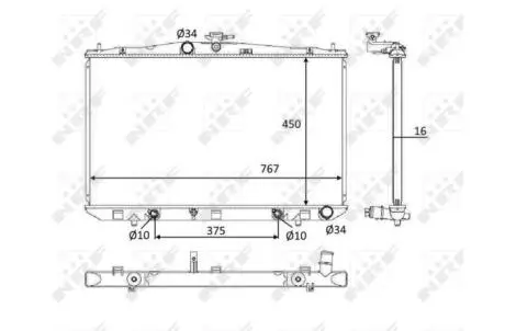 Радіатор охолодження NRF 58610