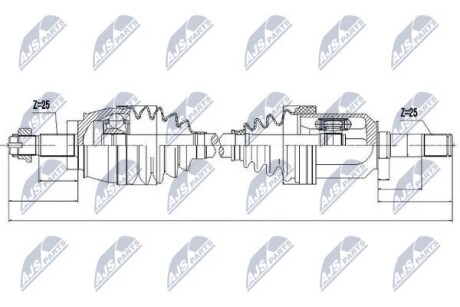 ПОЛУОСЬ NTY NPW-AR-006 (фото 1)