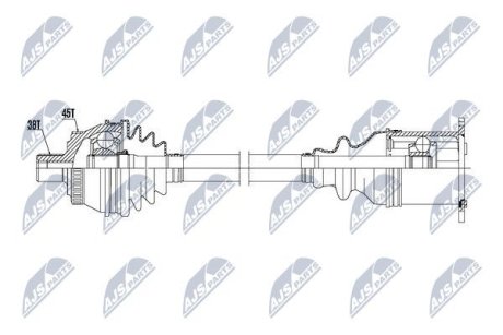 Полуось NTY NPW-AU-015