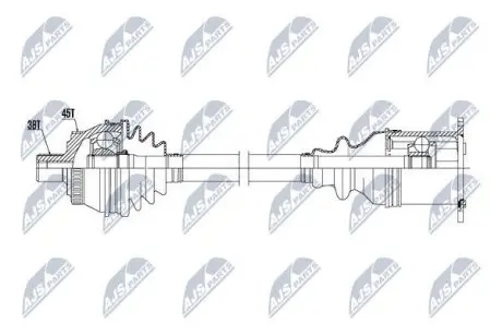 Полуось NTY NPW-AU-015