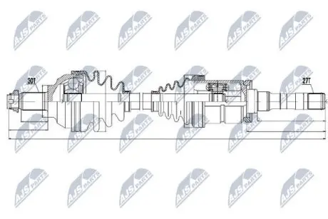 Напіввісь NTY NPW-BM-018