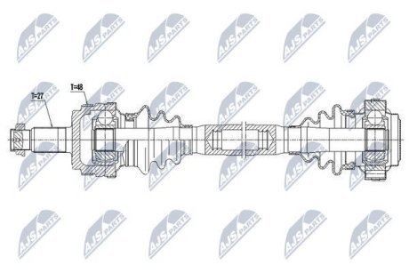 Полуось NTY NPW-BM-035