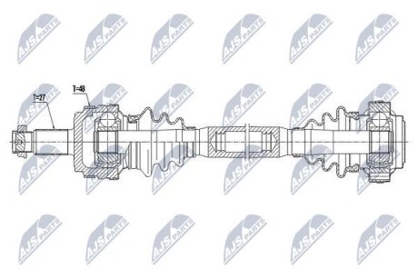 Полуось NTY NPW-BM-036