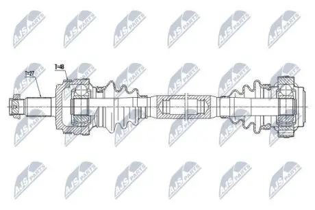 Напіввісь NTY NPW-BM-036