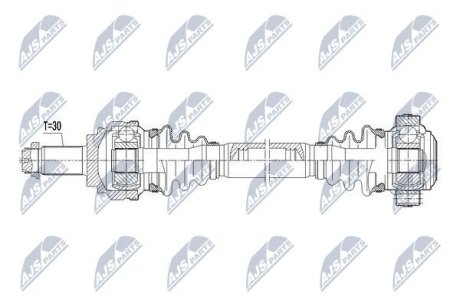 Напіввісь NTY NPW-BM-037