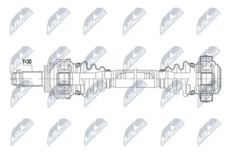 Напіввісь NTY NPW-BM-038