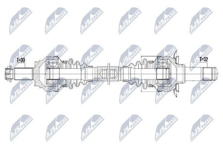 Полуось NTY NPW-BM-042