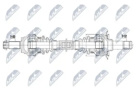 Напіввісь NTY NPW-BM-042