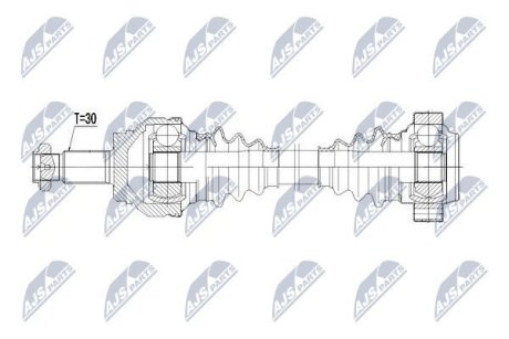 Полуось NTY NPW-BM-043